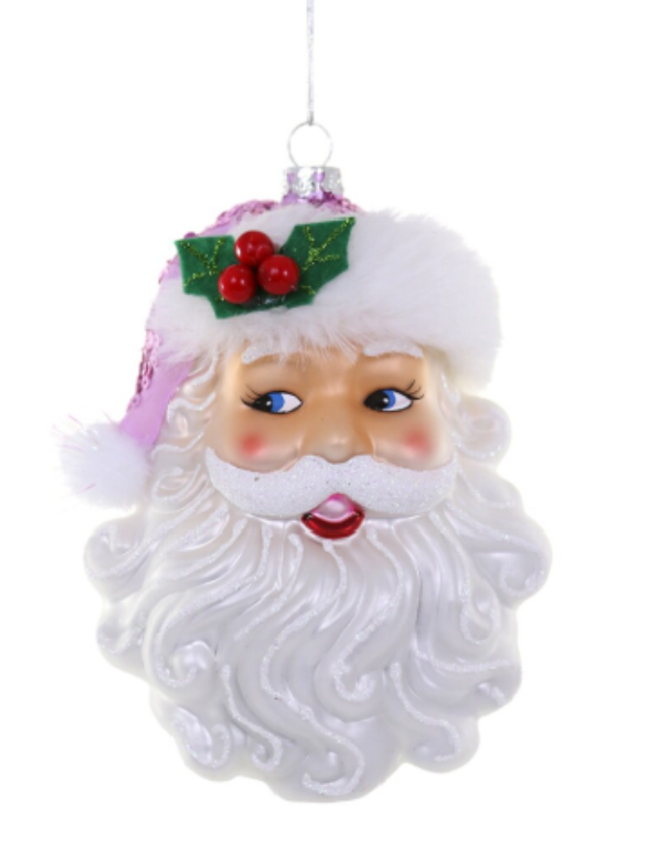 Pink Retro Santa Ornament Pink Retro Santa Ornament