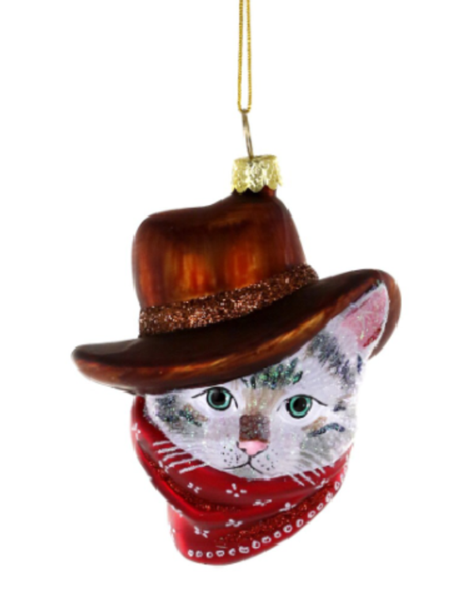 Cowboy Kitty Ornament Cowboy Kitty Ornament
