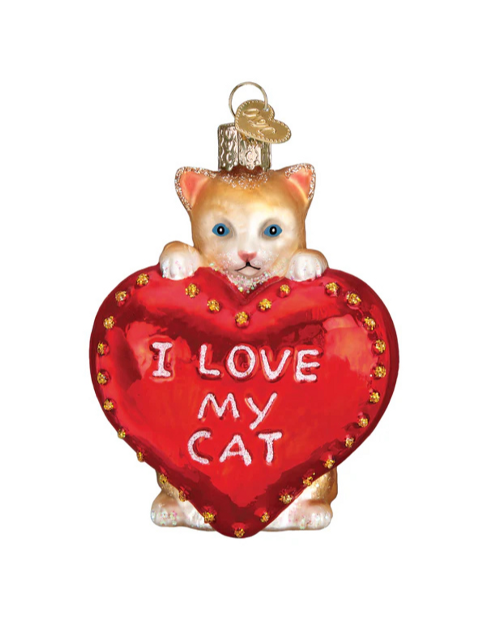 I Love My Cat Ornament I Love My Cat Ornament
