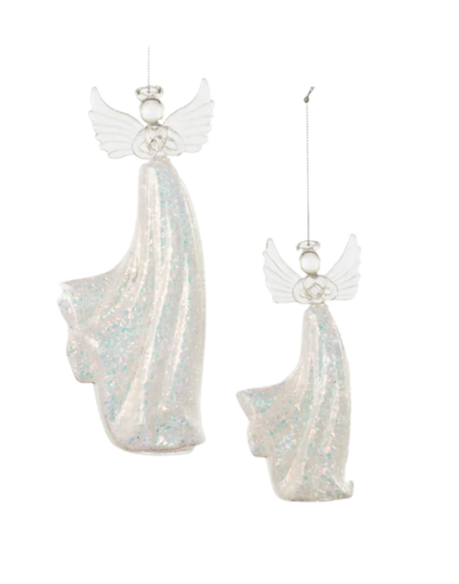 Iridescent Glass Angel Ornament Iridescent Glass Angel Ornament