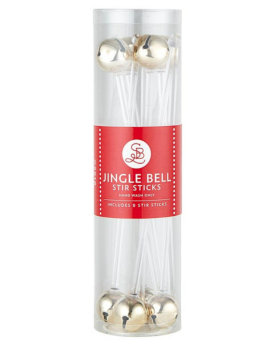 Jingle Bell Stir Sticks--Gold Jingle Bell Stir Sticks--Gold