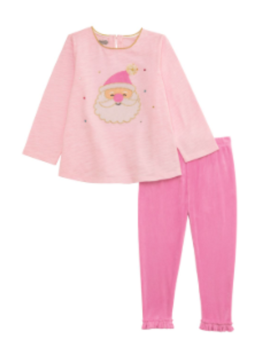 Pink Santa Tunic Legging Set Pink Santa Tunic Legging Set