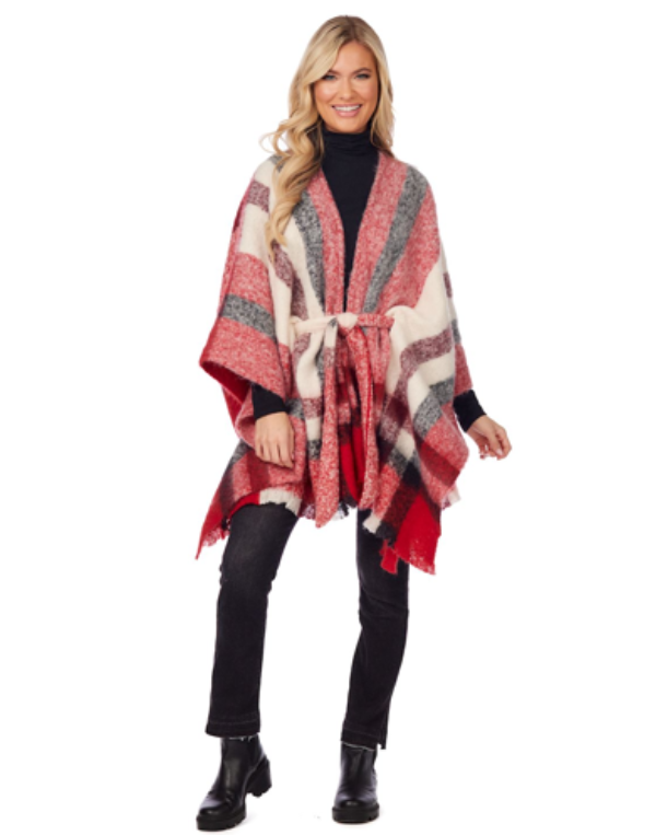 Brinley Belted Poncho