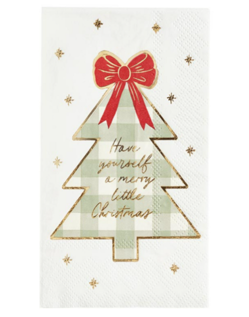 Paper Guest Napkin--Christmas Tree Paper Guest Napkin--Christmas Tree