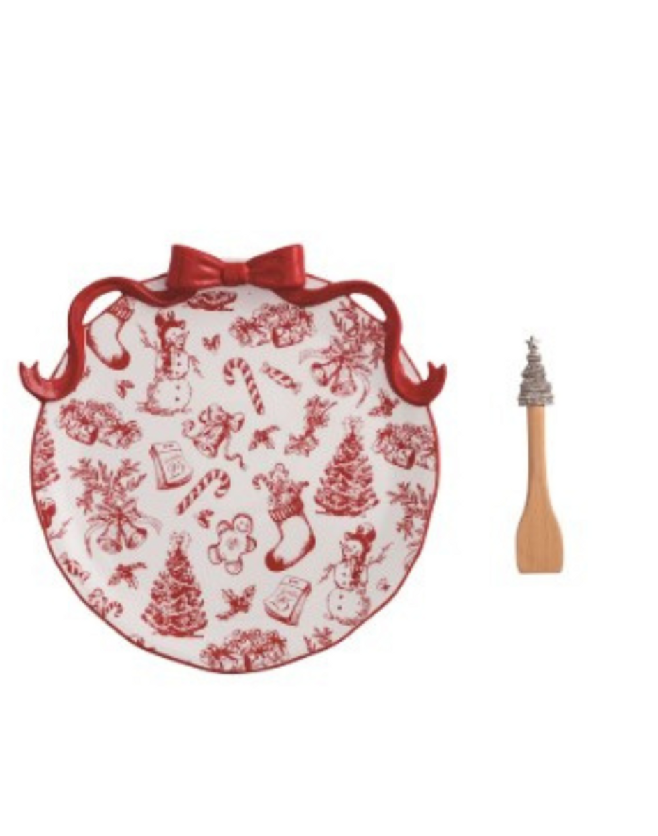 Bow Cookie Plate Bow Cookie Plate