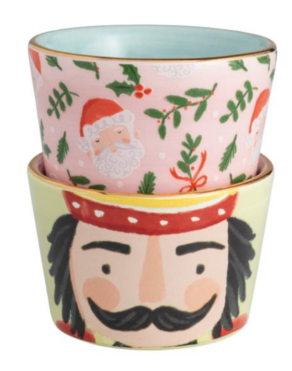 Christmas Pattern Tidbit Set Christmas Pattern Tidbit Set