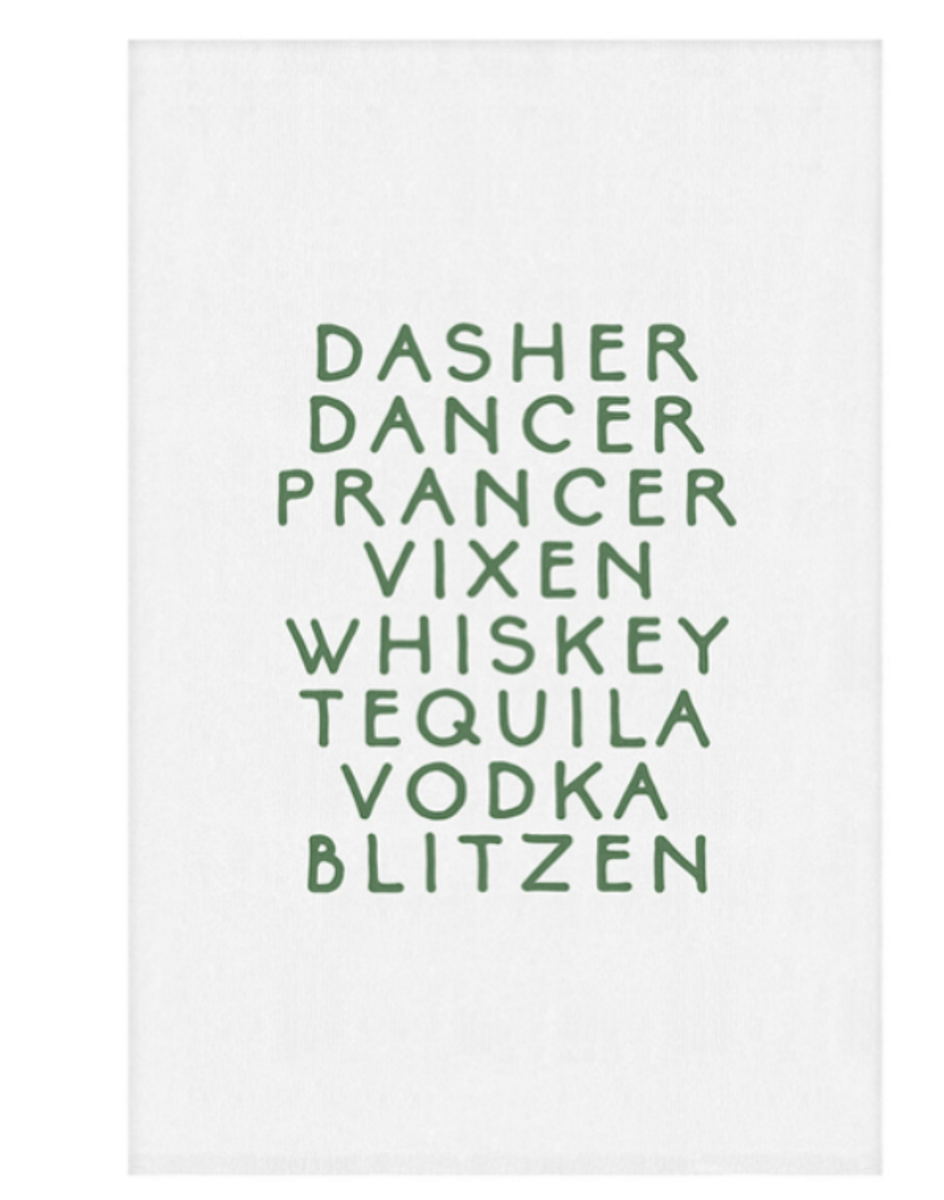 Tea Towel--Dasher, Dancer, Prancer Tea Towel--Dasher, Dancer, Prancer