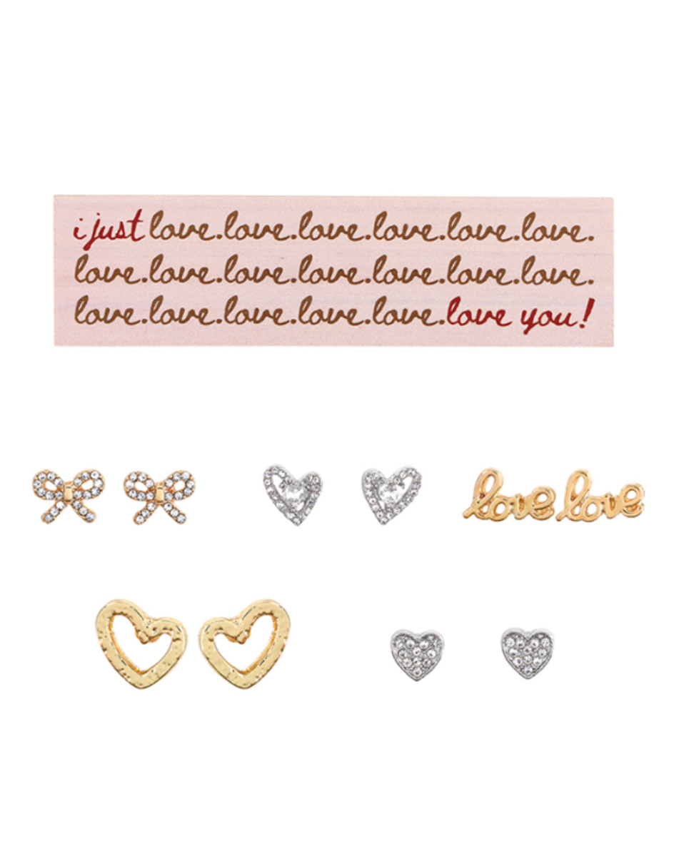 Boxed Earring Set--Hearts Boxed Earring Set--Hearts