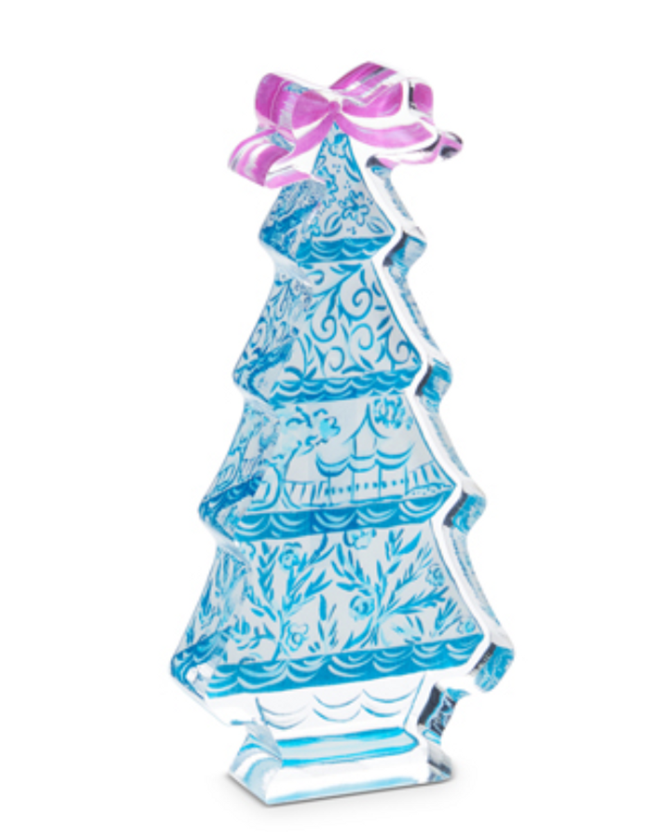 Chinoiserie Acrylic Tree Block Chinoiserie Acrylic Tree Block