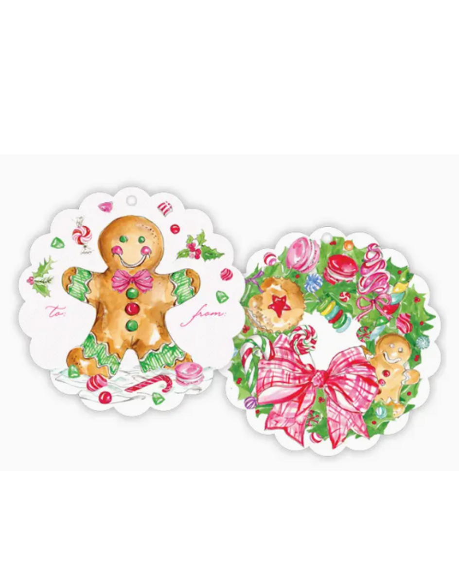 Gingerbread Man/Wreath Gift Tag Gingerbread Man/Wreath Gift Tag