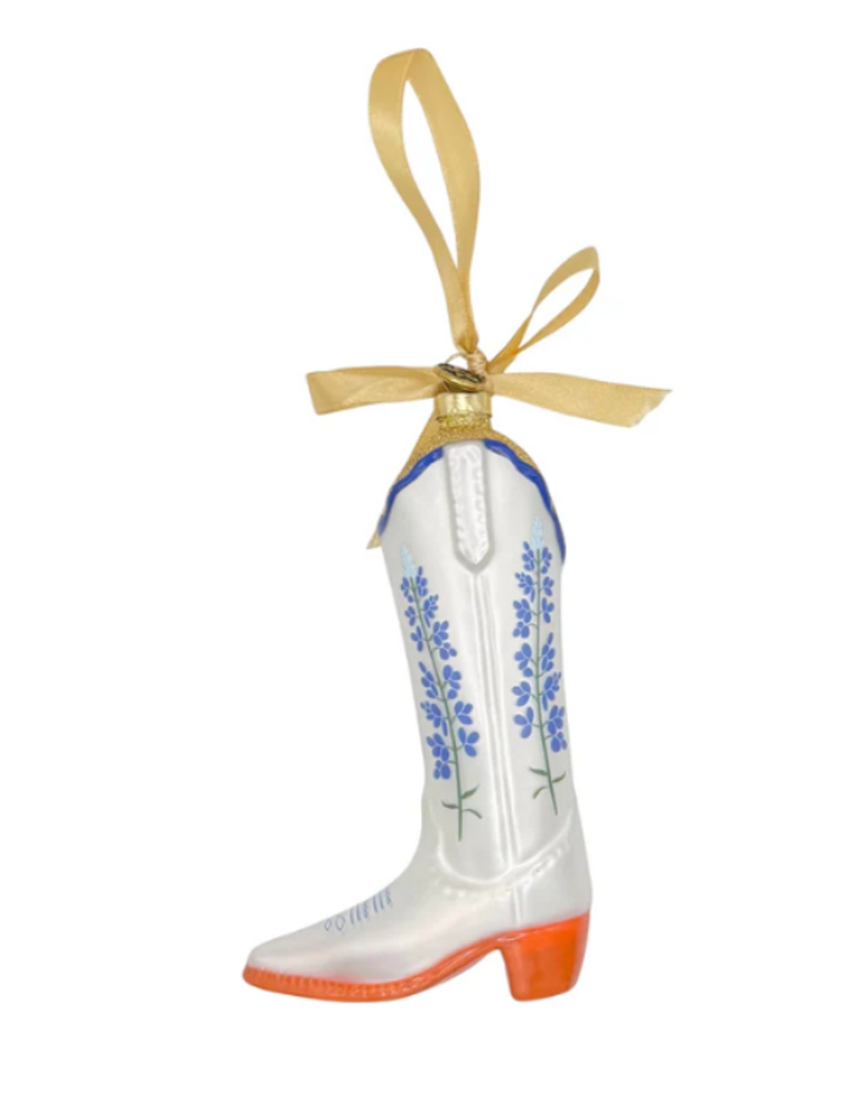 Petite Paloma Quinn Bluebonnet Boot Ornament Petite Paloma Quinn Bluebonnet Boot Ornament