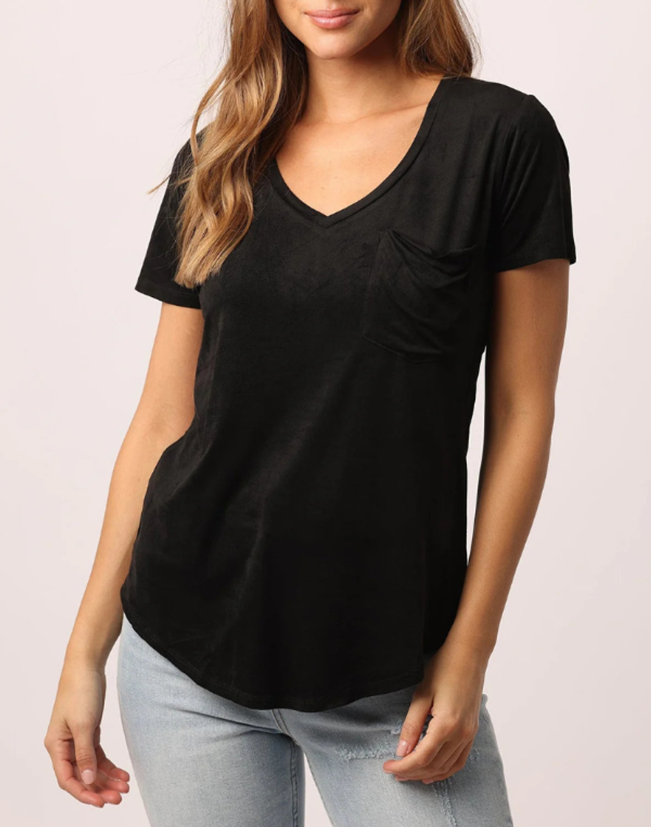 Phoenix Suede Tee - Black Phoenix Suede Tee - Black