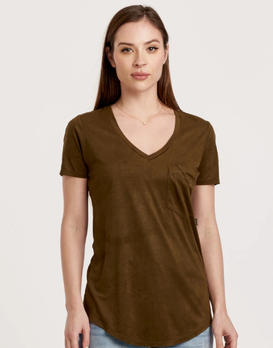 Phoenix Suede Tee - Vineyard Phoenix Suede Tee - Vineyard