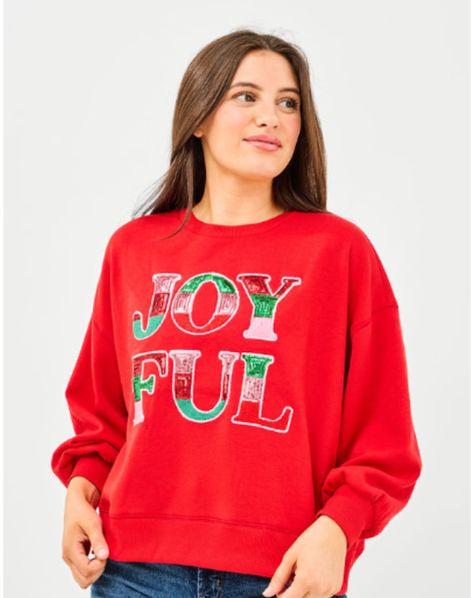 Red Multi Millie Joyful Sweatshirt Red Multi Millie Joyful Sweatshirt
