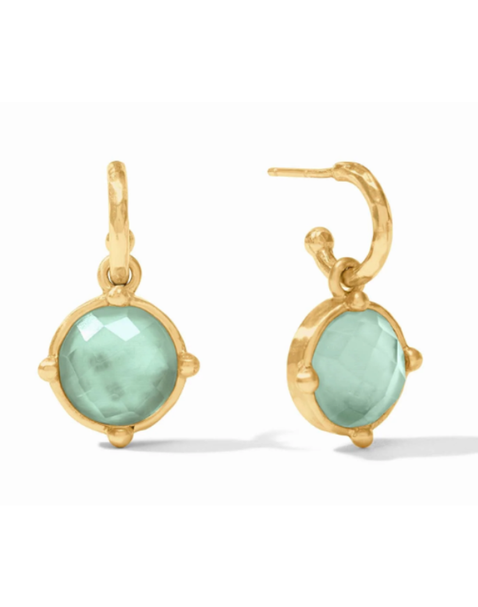 Julie Vos Honeybee Hoop Charm Earrings Julie Vos Honeybee Hoop Charm Earrings