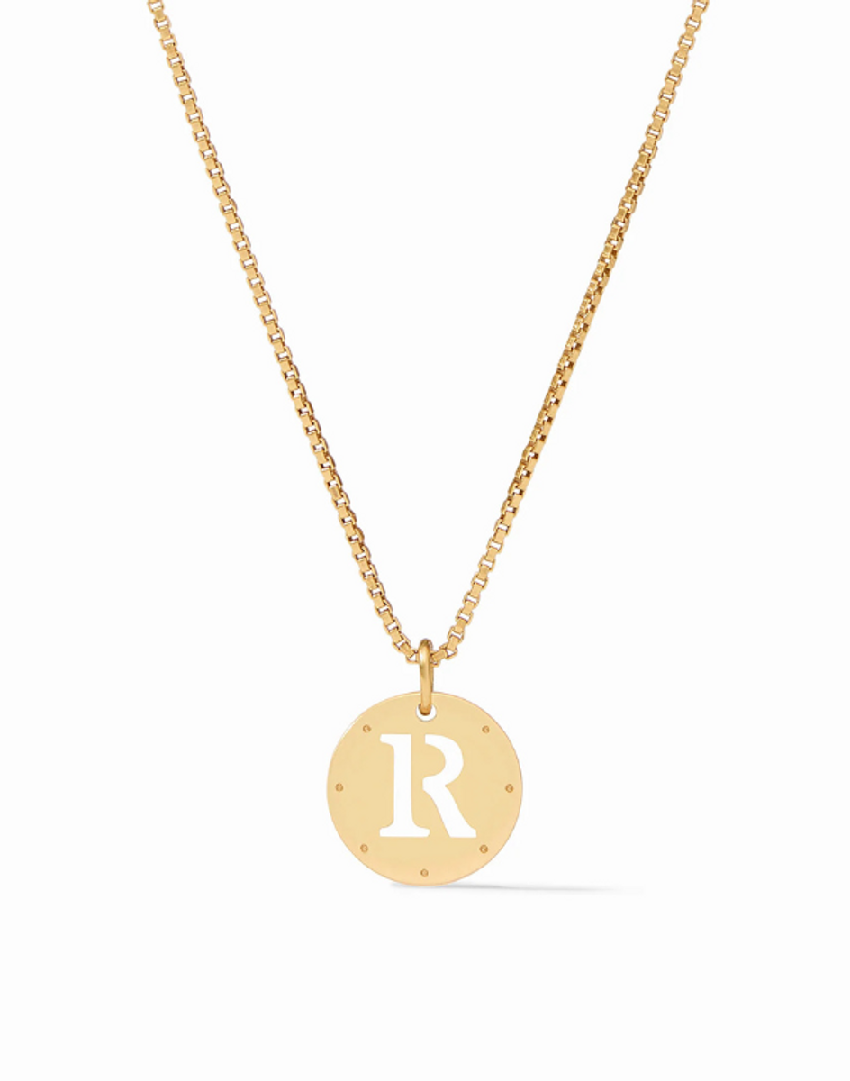 Julie Vos Monogram Delicate Necklace - R Julie Vos Monogram Delicate Necklace - R