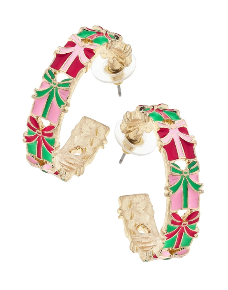 Gift Wrap Hoop Earrings Gift Wrap Hoop Earrings