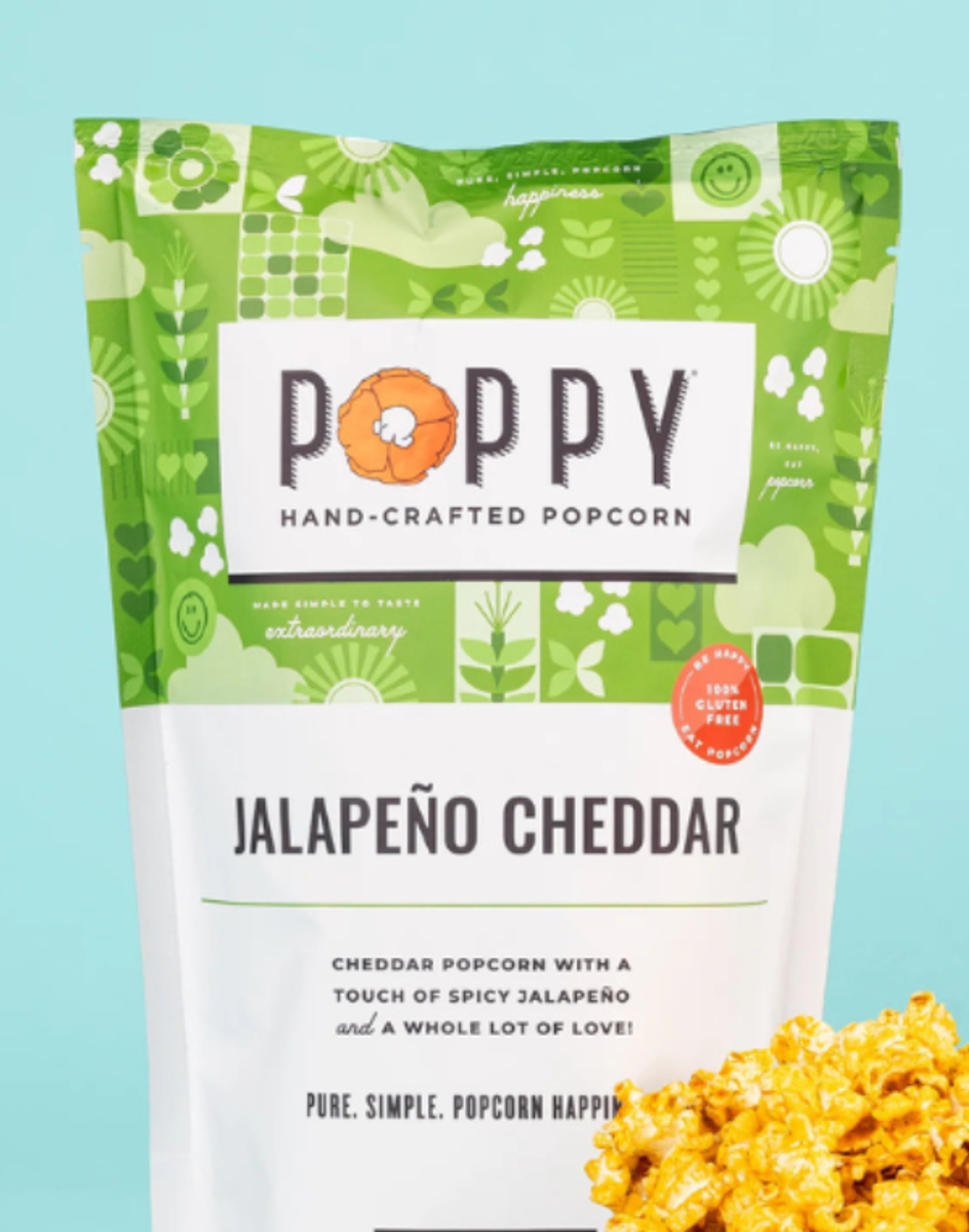 Poppy Jalapeño Cheddar Hand-Crafted Popcorn