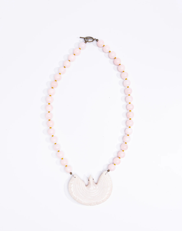 Mother of Pearl Eagle Necklace