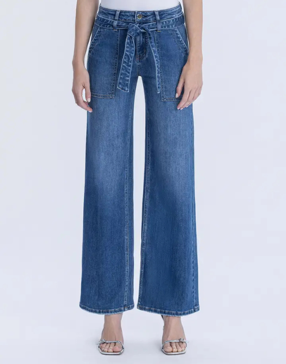 Zephyr High Rise Tie Waist Jeans