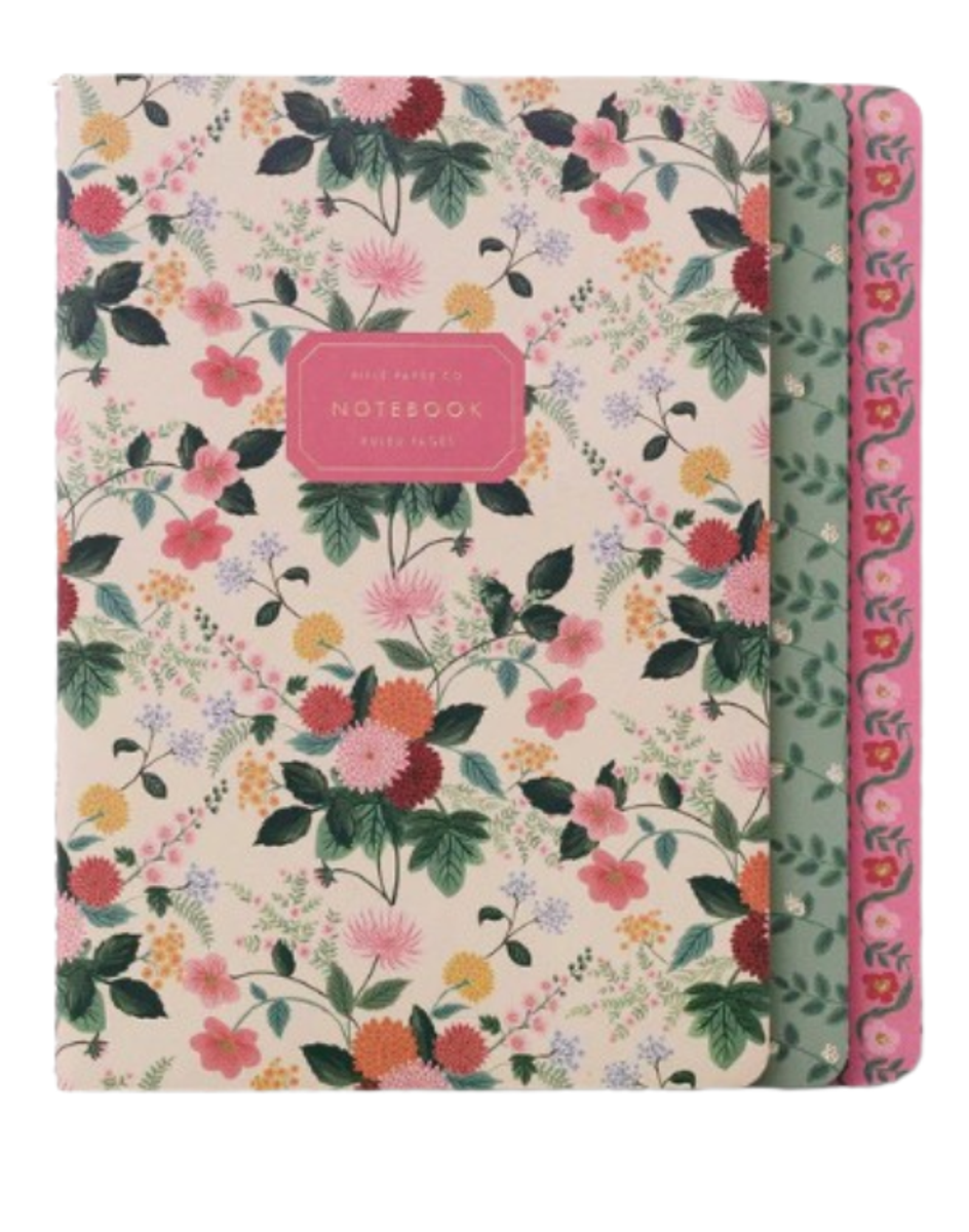 Set of 3 Dahlia Notebooks