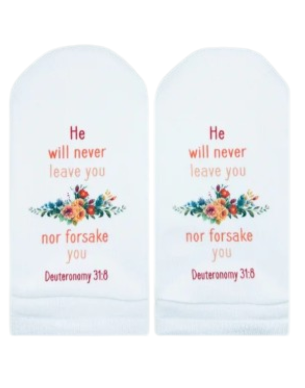 Standing on the Word Socks--He Will Never Leave You