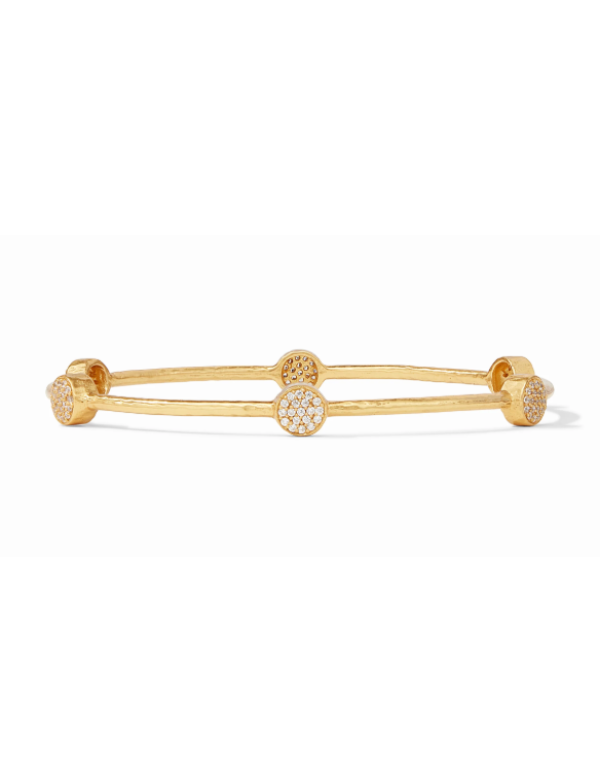 Julie Vos Milano Luxe Bangle Gold--CZ