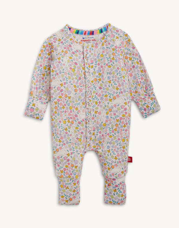 Magnetic Me Bunny Blossom Ruffle Converible Coverall
