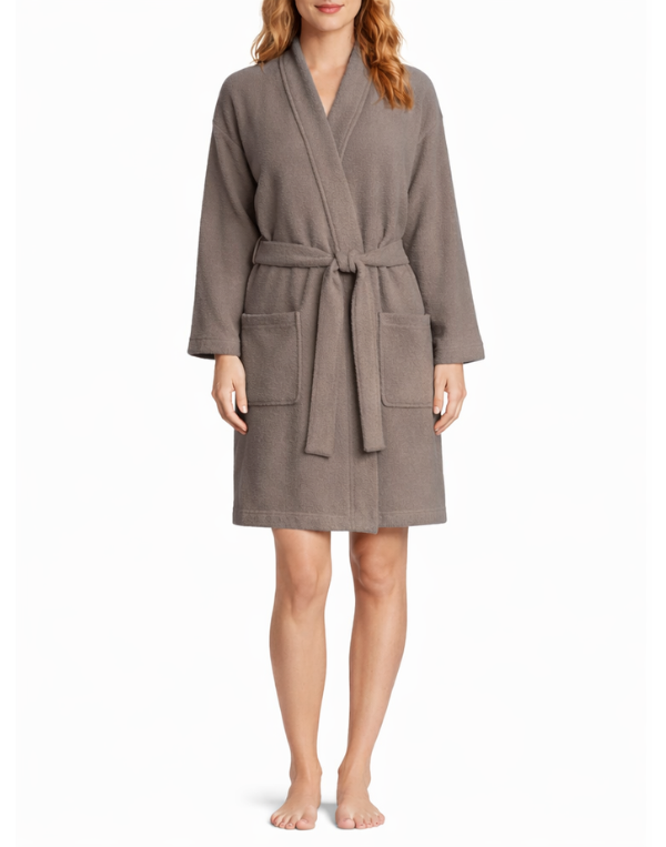 Barefoot Dreams CozyChic Solid Robe - Beach Rock