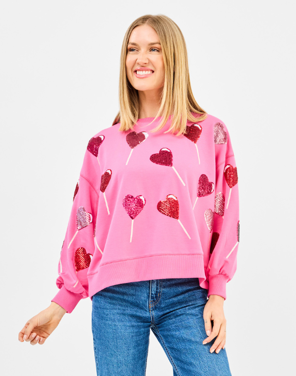Millie Lollipop Sequin Sweatshirt