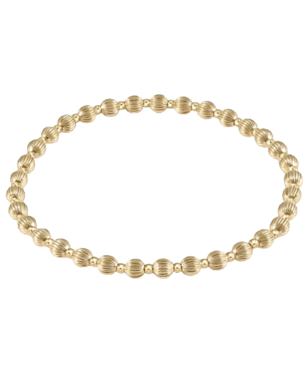 eNewton Dignity Sincerity Gold Beaded Bracelet