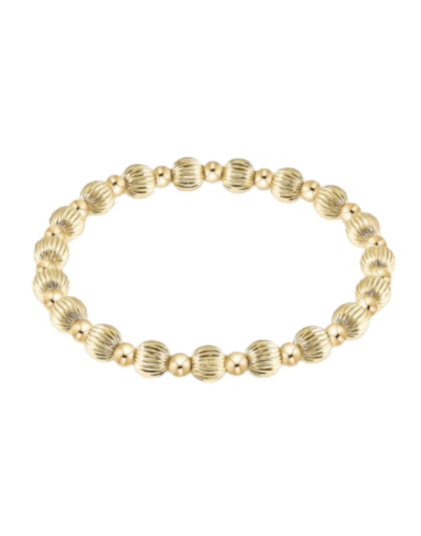 eNewton Dignity Grateful Pattern Bead Bracelet--6mm