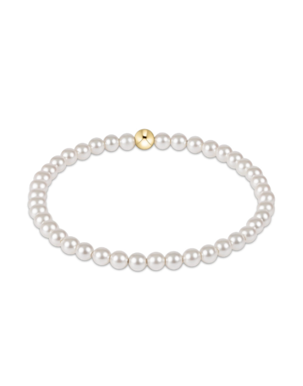 eNewton Classic Pearl 4mm Bead Bracelet