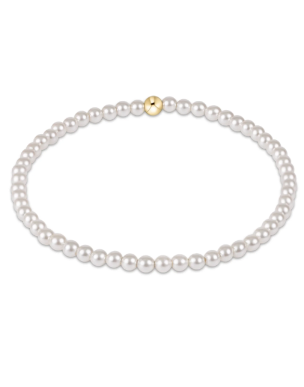 eNewton Classic Pearl 3mm Bead Bracelet