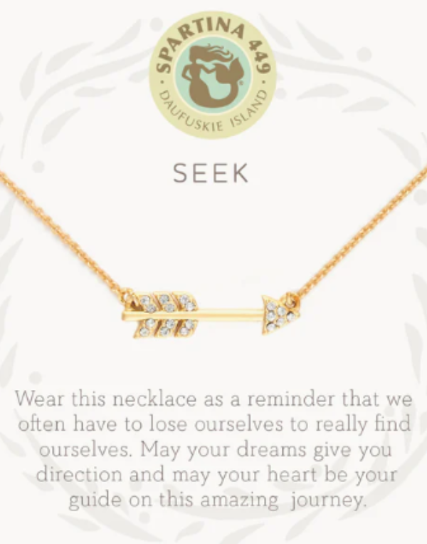 Sea La Vie Seek/Arrow Necklace