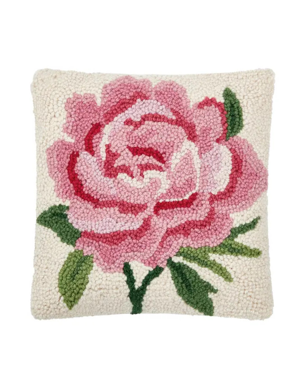 Pink Peony Hook Pillow