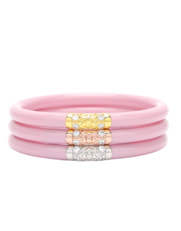 Three Kings All Weather Bangles--Pink