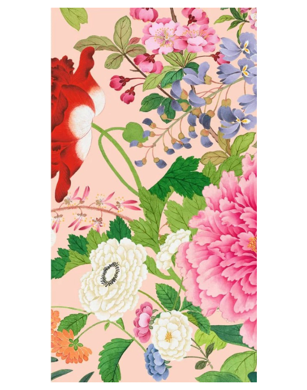 A Profusion Of Flowers 2 Shell Pink Guest Towels