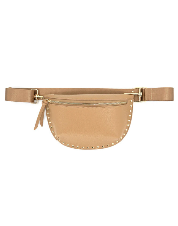 Fanny Pack with Studs - Camel