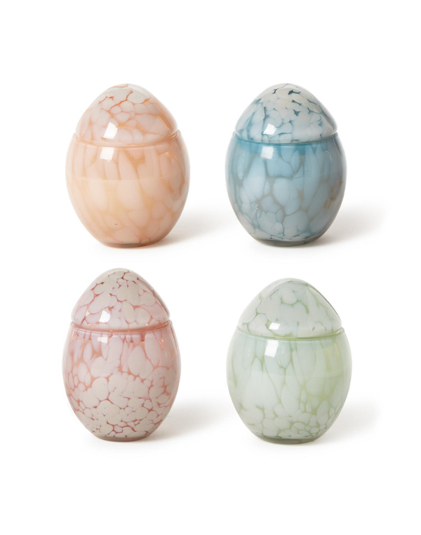 Cheena Egg Jar Candle - Assorted Colors