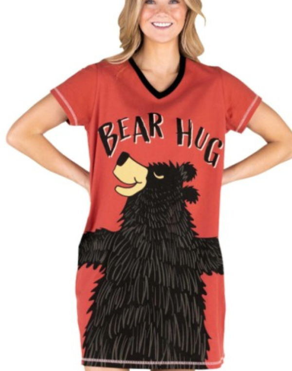 Lazy One Bear Hug Nightshirt