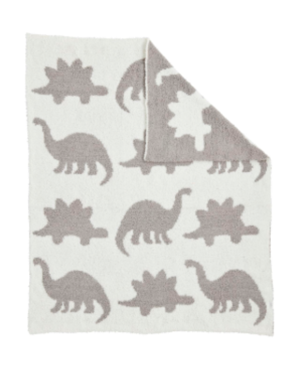 Chenille Dino Blanket