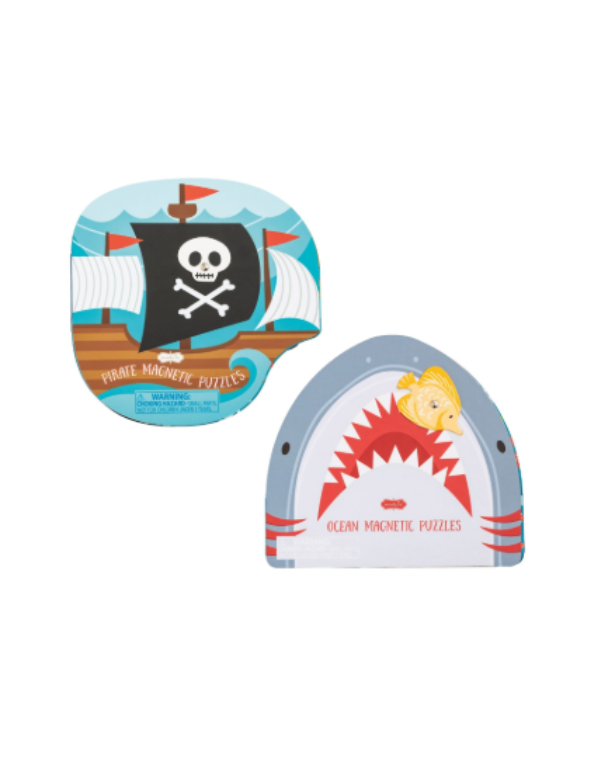 Pirate and Shark Magnetic Puzzle Set