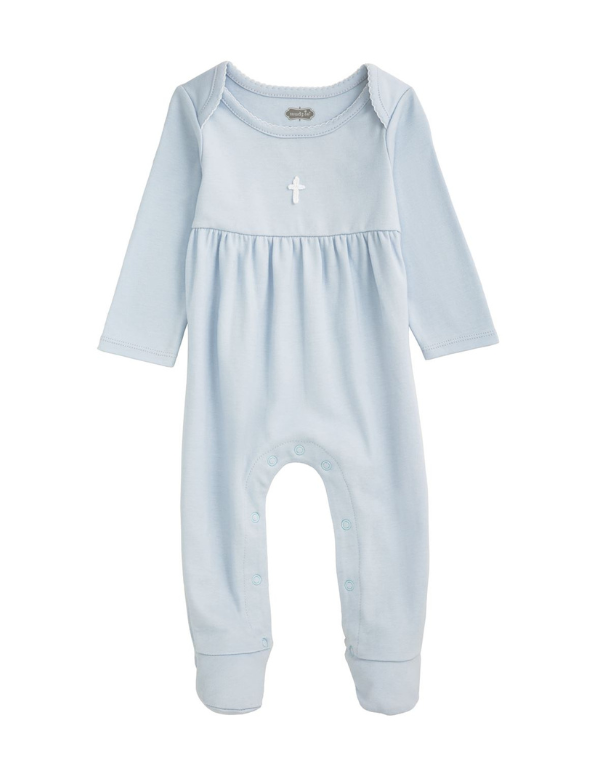 Blue Crochet Cross Sleeper