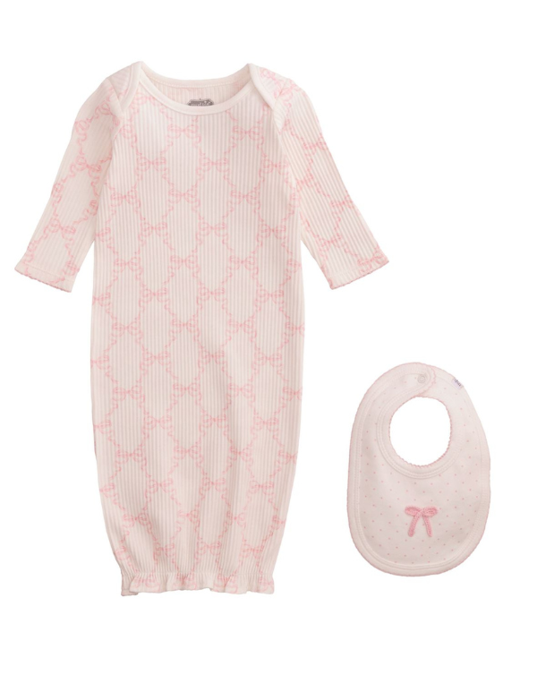 Bow Gown & Bib Set