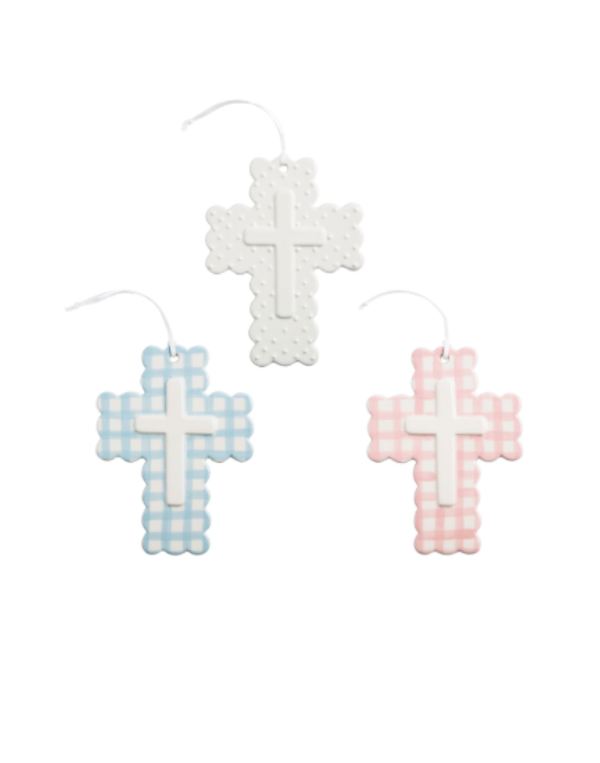Ceramic Gingham Cross