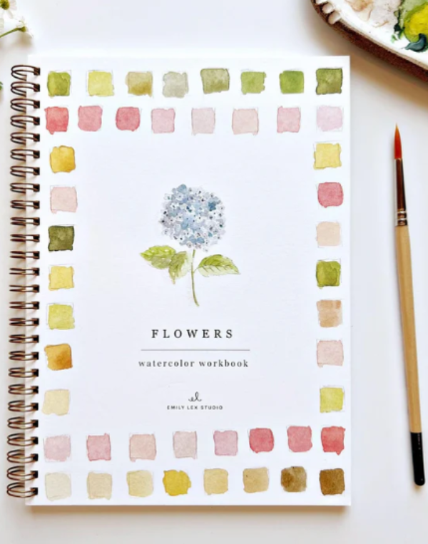 Flowers Watercolor Workbook