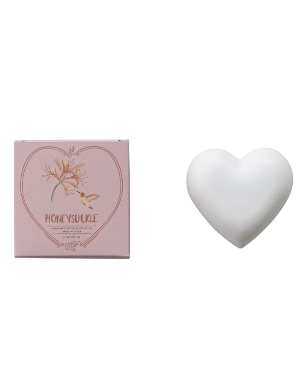 Honeysuckle Heart Shaped Soap