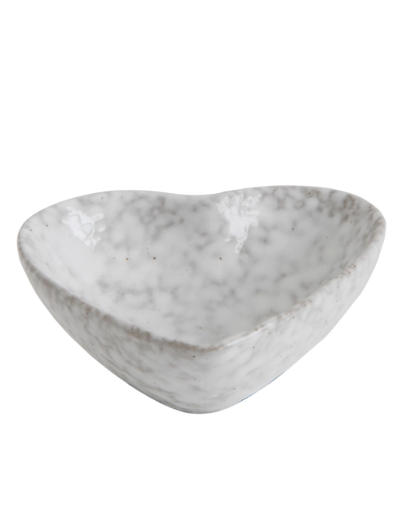 Stoneware Heart Dish
