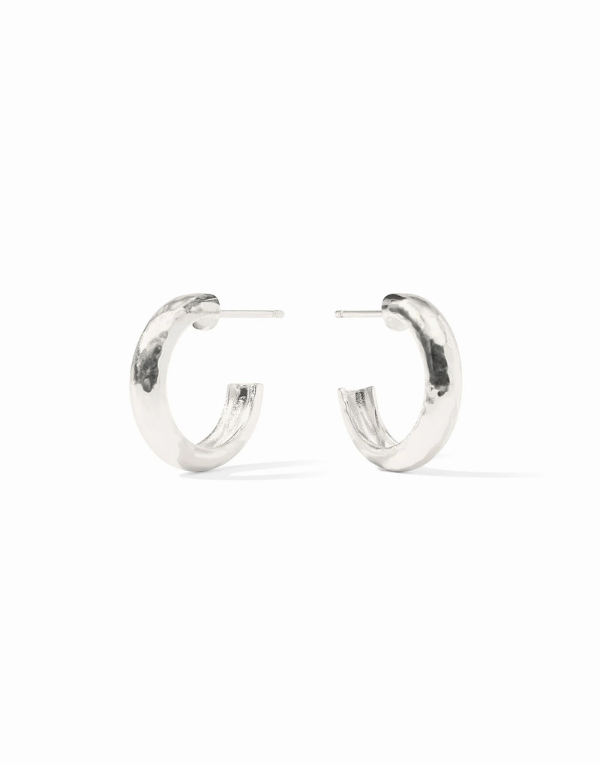 Julie Vos Silver Havana Hoop - Small